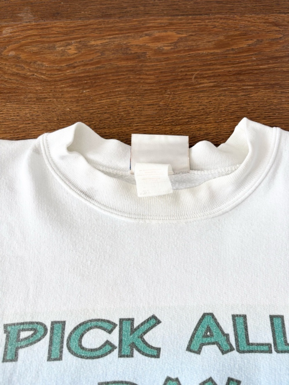Vintage 90s Heavyweight Cotton Hanes Banjo Graphic Printed Sweatshirt - Picture 13 of 16